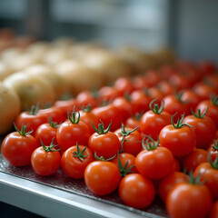 cherry tomatoes in a basket