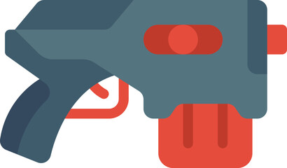 pistol illustration on a white background     