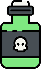 poison illustration on a white background     
