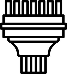 power cable (2) illustration on a white background    