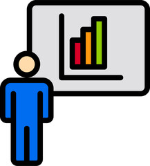 presentation illustration on a white background     