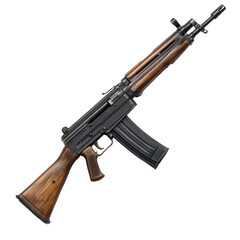 FN FAL isolated on transparent background