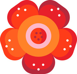 rafflesia illustration on a white background     
