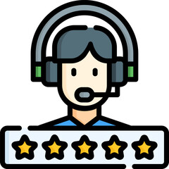 rating illustration on a white background     