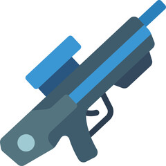 rifle illustration on a white background     