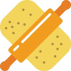 rolling pin illustration on a white background     