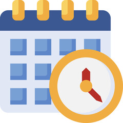 schedule illustration on a white background     