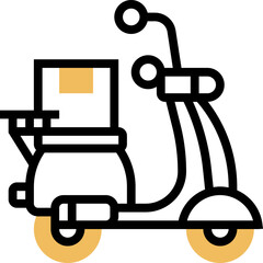 scooter illustration on a white background     
