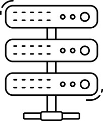 servers illustration on a white background     