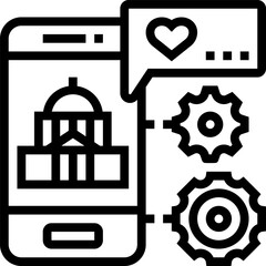 smartphone illustration on a white background     