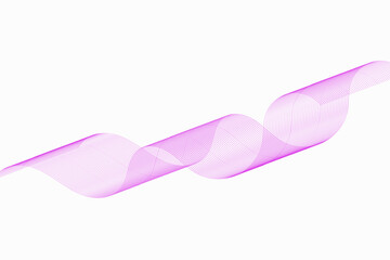 Design elements Wave of many lines AbstractPrint