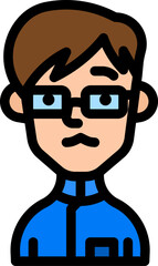 student illustration on a white background     