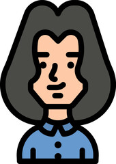 teacher illustration on a white background     