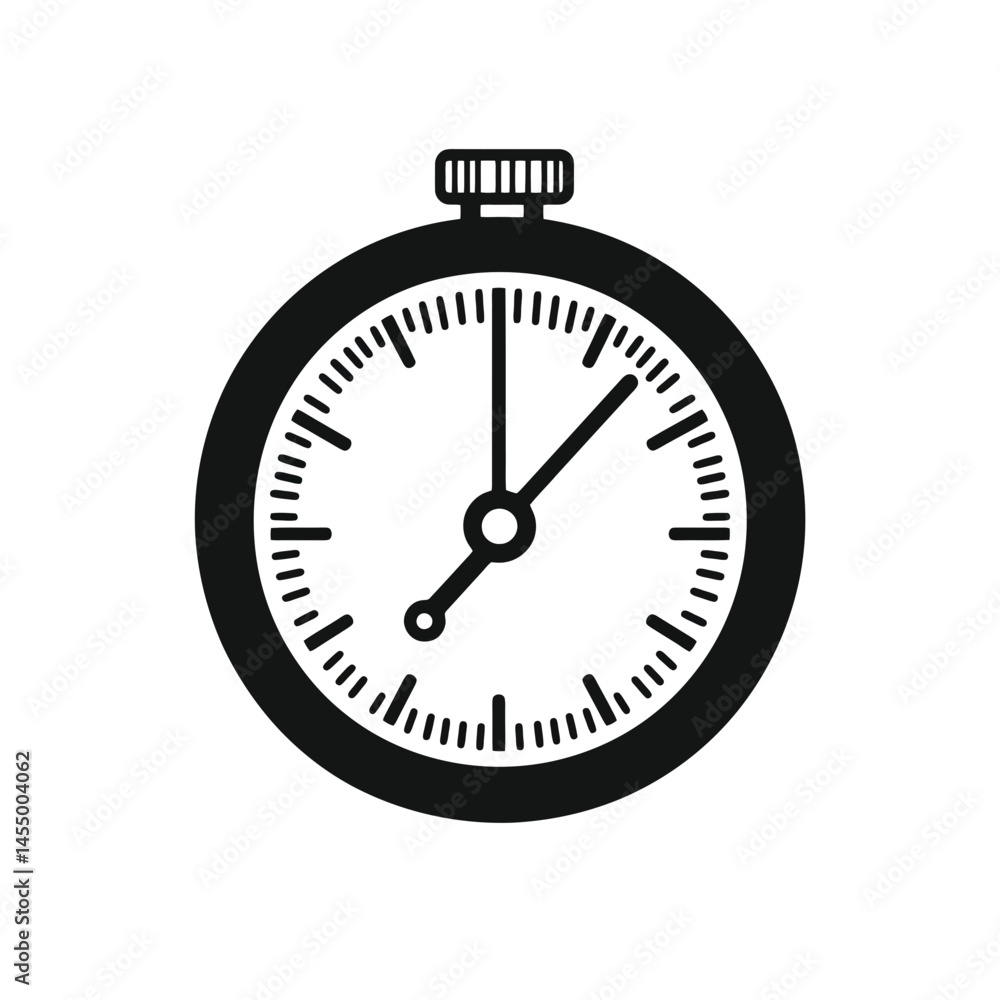 Poster minimalist line icon of a barometer designed for simple, modern applications in various contexts