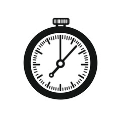 Minimalist line icon of a barometer designed for simple, modern applications in various contexts