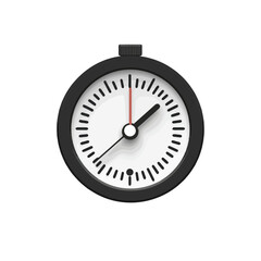 Minimalist barometer icon showcasing a tech-inspired design with clear lines and an elegant round shape