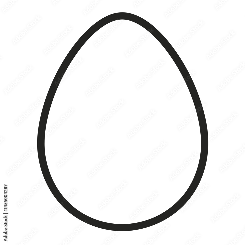 Poster minimalist line drawing of an egg icon in a simple and elegant design suitable for various applicati