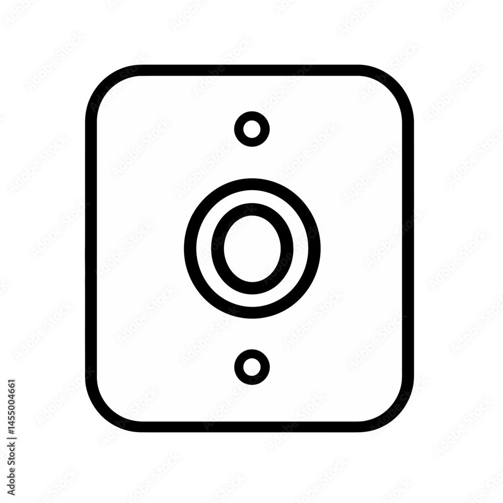 Poster minimalist toggle switch on icon in a clear 2d design showcasing modern simplicity and functionality