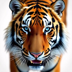 Fototapeta premium Majestic Siberian Tiger A Close-Up Portrait of Wild Beauty