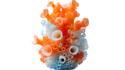 Abstract 3D Structure with Interconnected Tubes and Nodes for Scientific Visualization