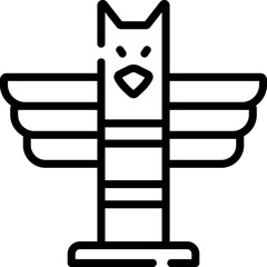 totem illustration on a white background     