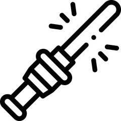 Traffic control illustration on a white background     