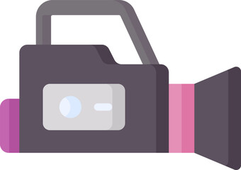 video camera (2) illustration on a white background     