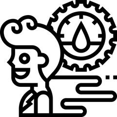 work illustration on a white background     