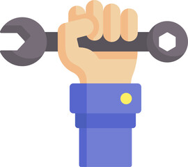 wrench illustration on a white background     