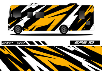 Boldly Wrapped RV with Striking Yellow and Black Design (1)
