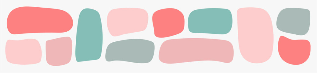 Versatile Organic Text Frames Vector Kit: Abstract Doodle Bubbles, Wavy & Irregular Shapes for Playful Banners & Quote Backgrounds