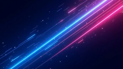 Blue and purple background with diagonal glowing lines





