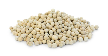 Pile of aromatic pepper isolated on white