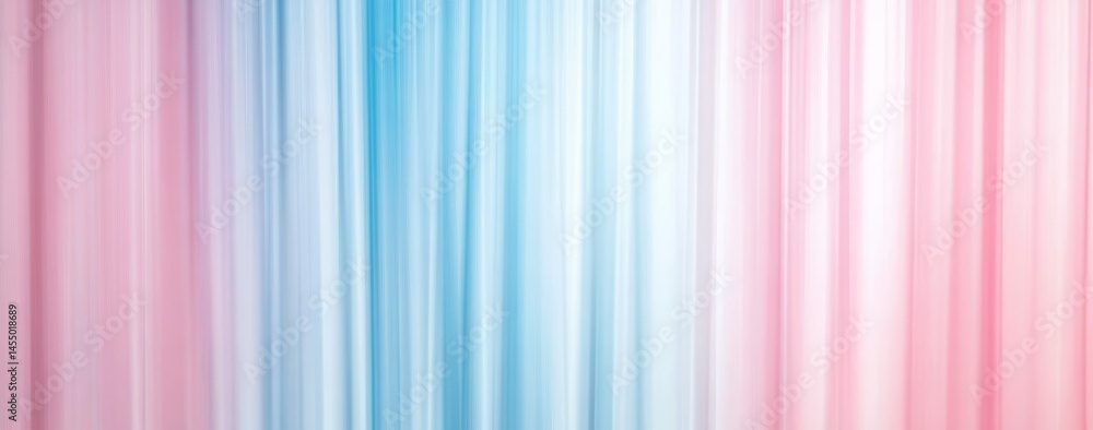 Poster abstract light blue background with vertical lines minimalistic blurred with copy space banner in wh