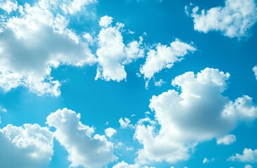Beautiful blue sky with white clouds clear background high resolution