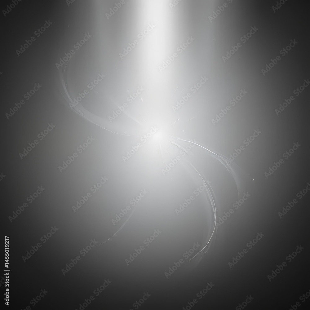 Poster light of the universe gradient from black to white with simple minimalist composition and smooth tra