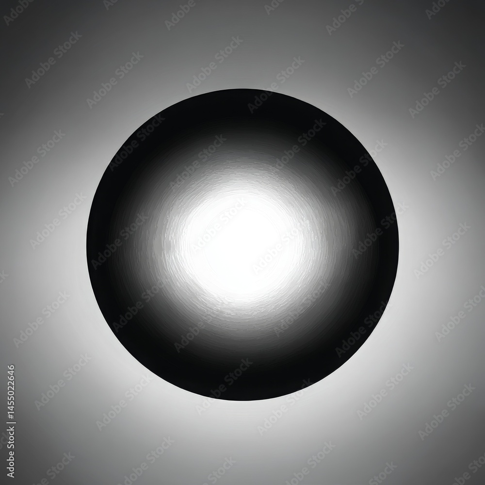 Poster light of the universe gradient from black to white with simple minimalist composition and smooth tra