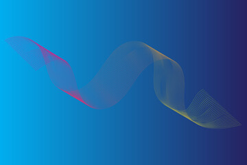 Abstract Sound Wave Line Background