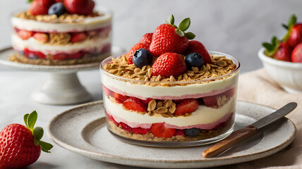 cheesecake with strawberries