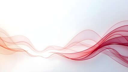 Corporate Web Header with Flowing Abstract Lines and Large Text Space