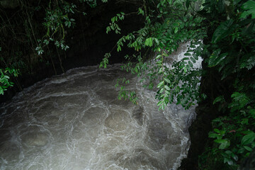 Pailon del Diablo waterfall located in Ecuador