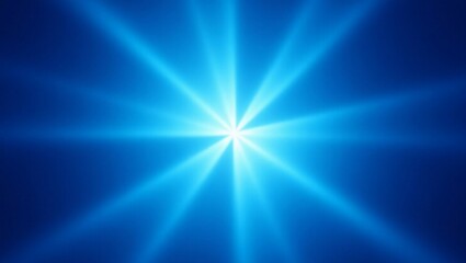 Obraz premium Abstract blue background with a bright white light in the center.