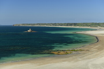 St.Ouen's, Jersey, Channel Islands. A natural bay and beach in Spring.