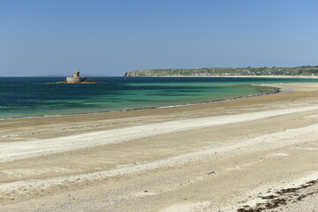 St.Ouen's, Jersey, Channel Islands. A natural bay and beach in Spring.