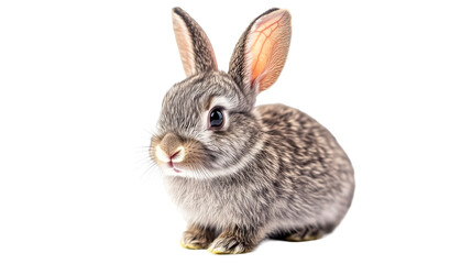 Brown bunny portrait, long ears, cute whiskers, full face. &laquo;, cut out transparent"