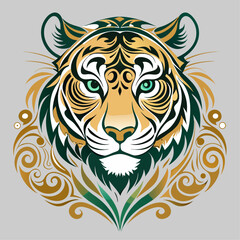 tiger head vector