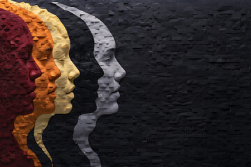 emoji faces combined with human portraits for a mixed media interpretation of world emoji day