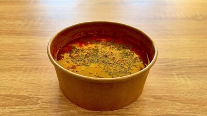 A Bowl of Delicious Spiced Soup that is Perfectly Comforting and Flavorful for Any Meal