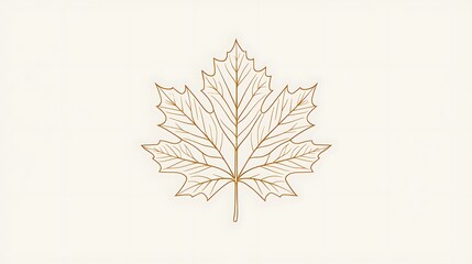 Elegant autumn maple leaf design