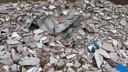 A Heap of Fragments An Exposed Construction Waste Pile Constructed from Various Materials